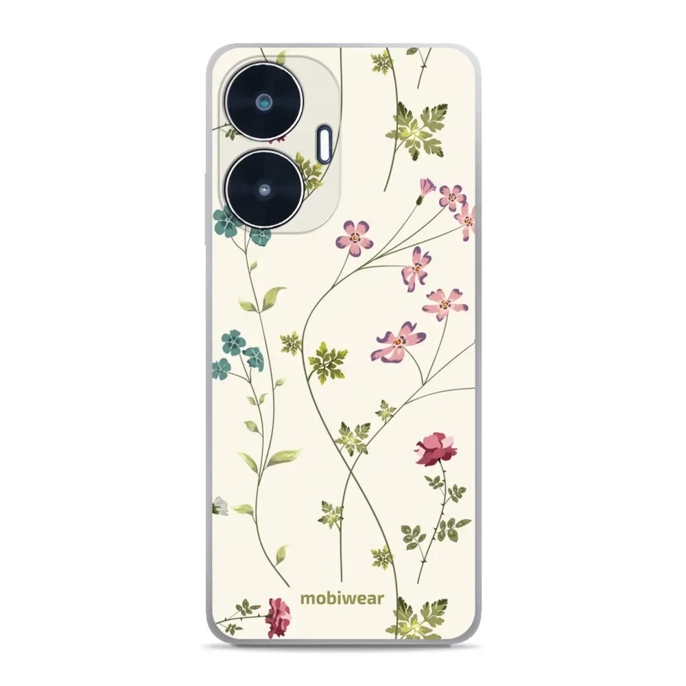 Etui ochronne do Realme C55, Mobiwear Glossy Case, sielski kwiat