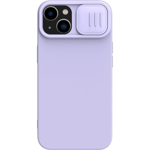 Image of Etui z ochroną aparatu i MagSafe Nillkin CamShield Silky Magnetic do iPhone 15 Plus, jasnofioletowe