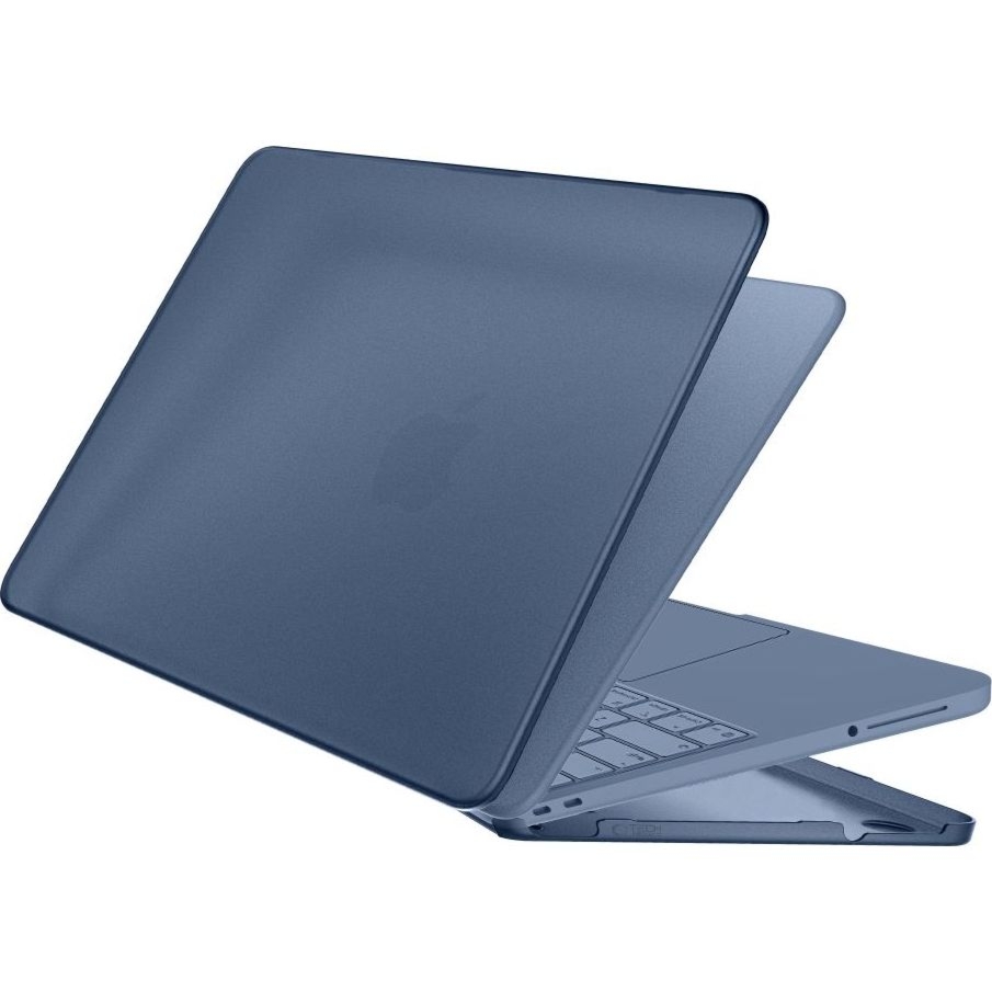OUTLET: Etui ochronne Tech-Protect Softshell do MacBook Neo 13″ A18 Pro 2026, matowe półprzezroczysto-niebieskie
