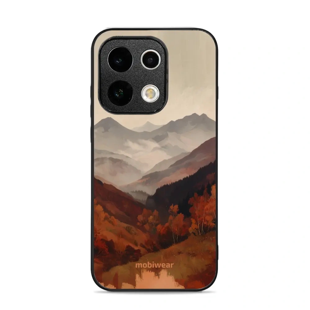 Etui ochronne do OPPO Reno16 Pro, Mobiwear Glossy Case, mglista dolina w górach