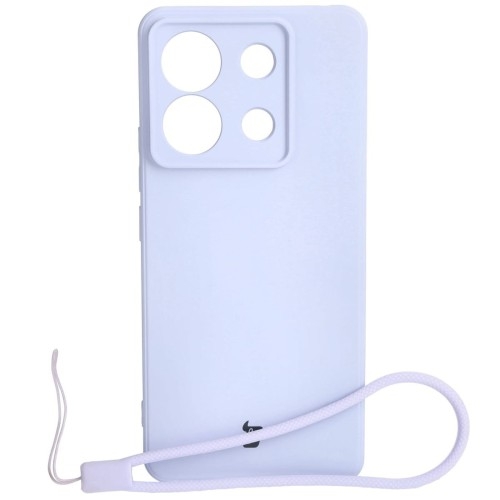 Image of Etui Bizon Case Silicone Sq do Xiaomi Poco X6 / Xiaomi Redmi Note 13 Pro 5G, jasnofioletowe