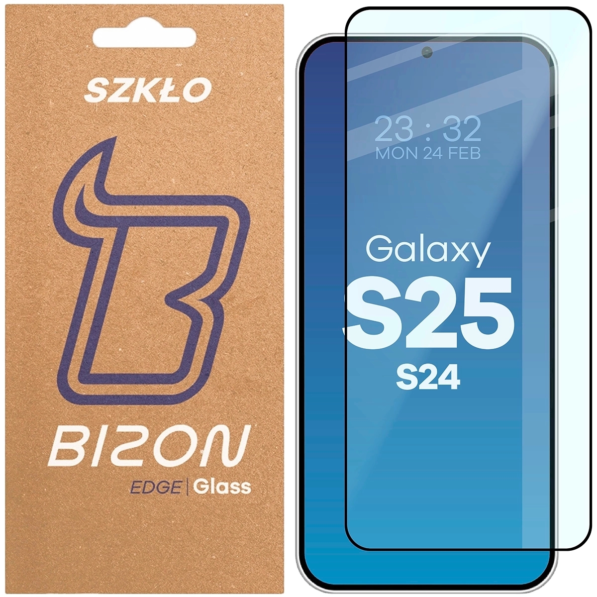 Image of Szkło hartowane Bizon Glass Edge 2 do Galaxy S25 / S24