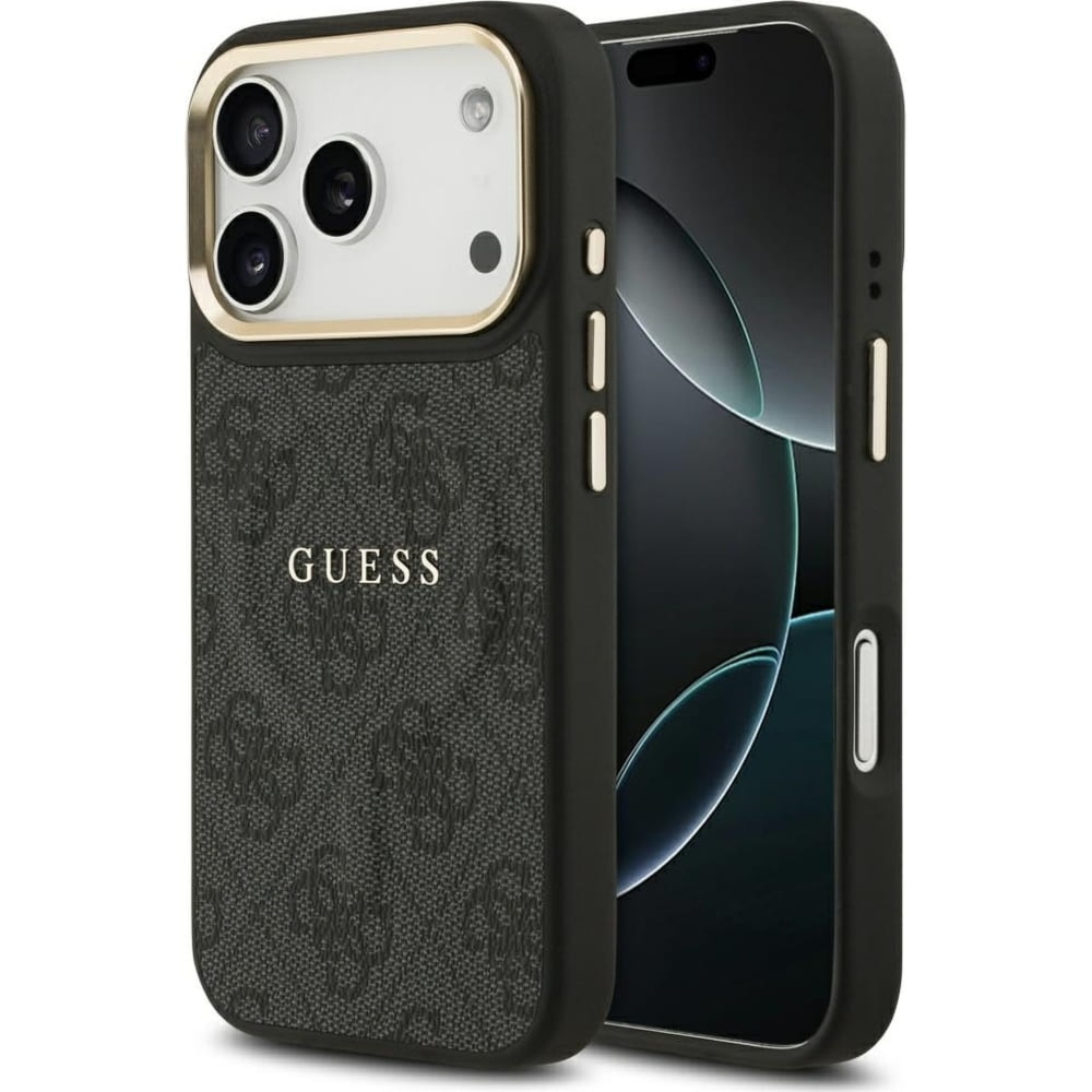 Etui Guess Hardcase 4G Classic MagSafe do iPhone 18 Pro / 17 Pro, czarne
