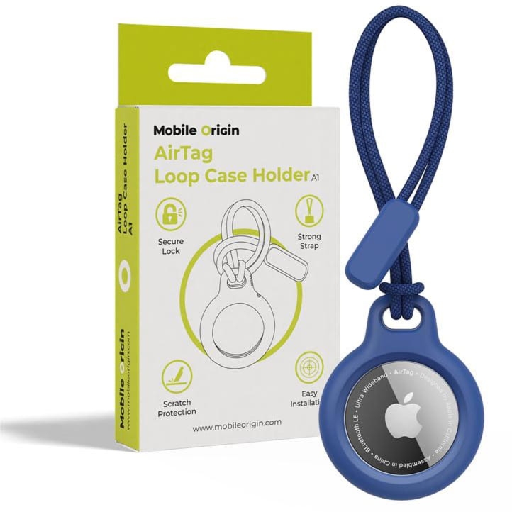 Etui / brelok Mobile Origin AirTag Loop Case A1 do Apple AirTag, niebieskie