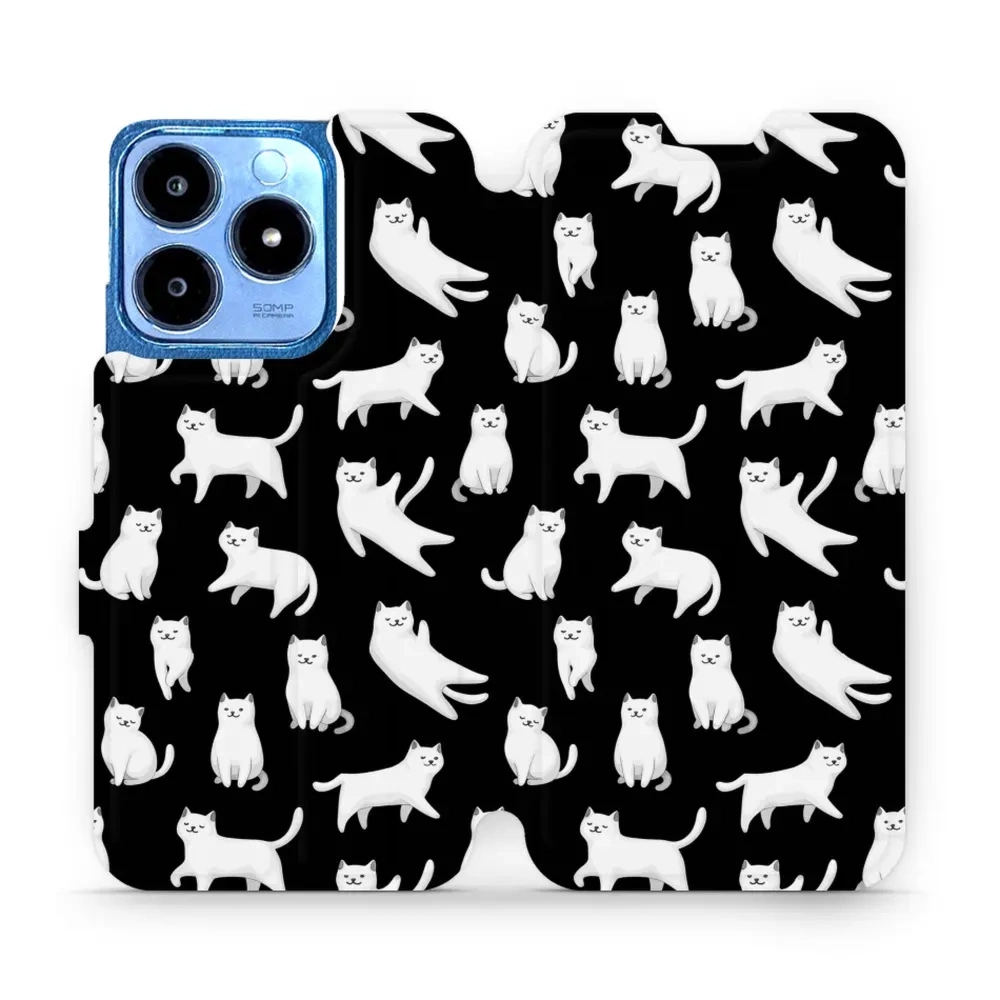 Etui z klapką do Realme C63 4G, Mobiwear Book, kotki luna