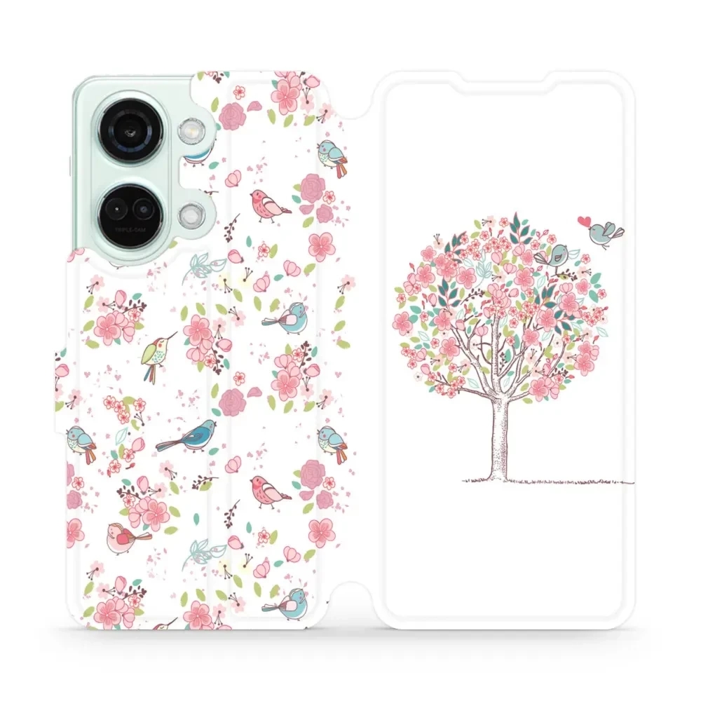 Etui z klapką do OnePlus Nord 3, Mobiwear Book, różowy gaj