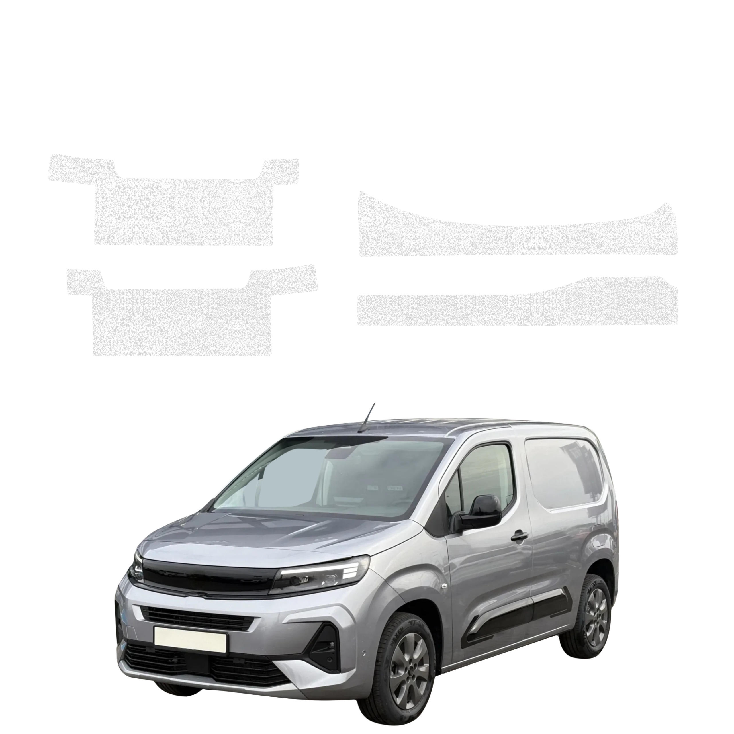 4w1 Bezbarwna powłoka techniczna Grizz Protector na progi z wcięciami Opel Combo Cargo (2018-2026)