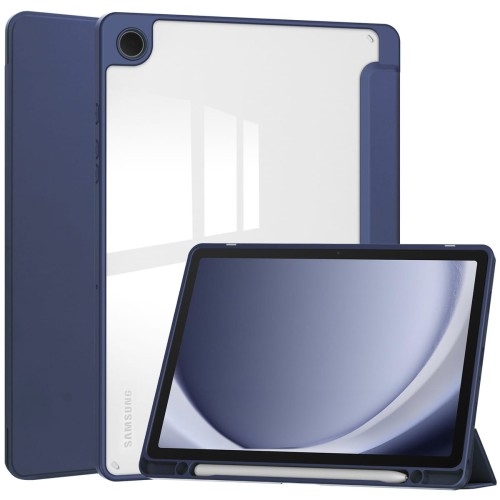 Image of Etui Bizon Case Tab Clear Matt do Galaxy Tab A9 Plus, granatowe