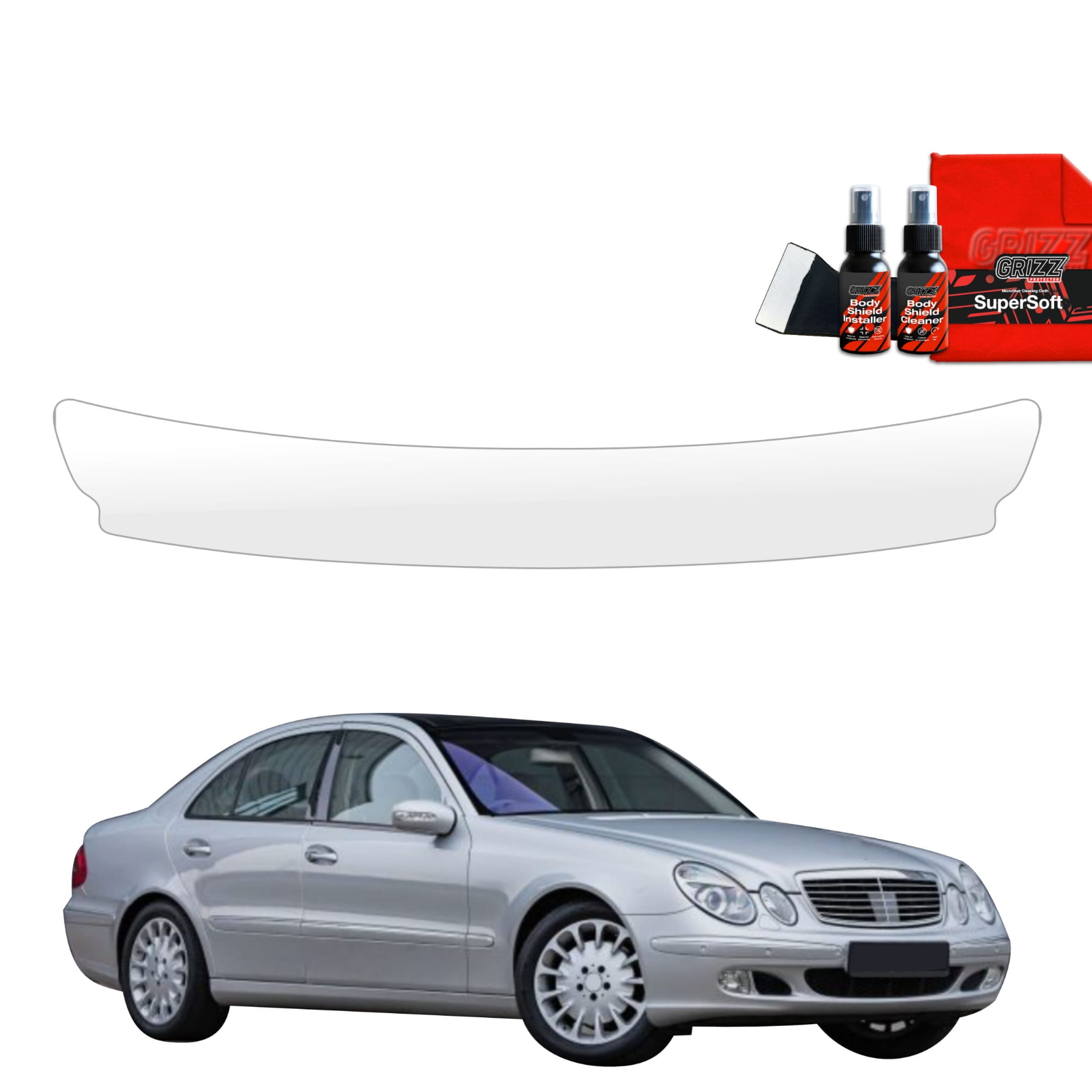 Folia ochronna na próg bagażnika Grizz Protector do Mercedes Benz E Klasa W211 Sedan (2002-2009)