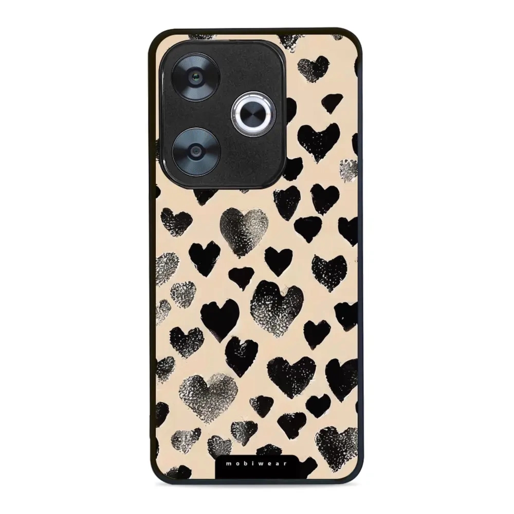 Etui ochronne do Xiaomi Poco F6, Mobiwear Glossy Case, beżowa miłość