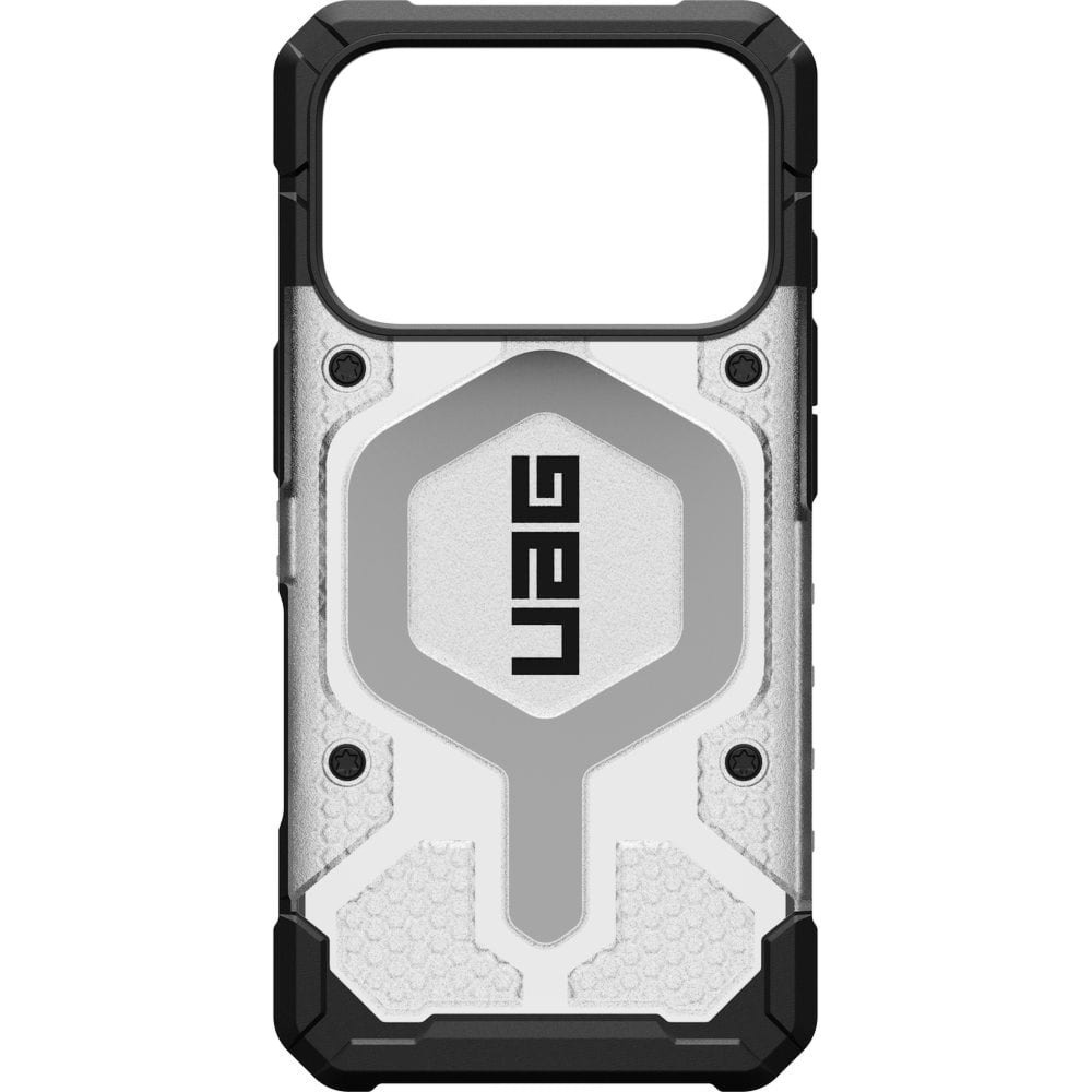 Etui pancerne UAG Pathfinder Clear Mag do MagSafe do iPhone 18 Pro / 17 Pro, przezroczyste z czarną ramką