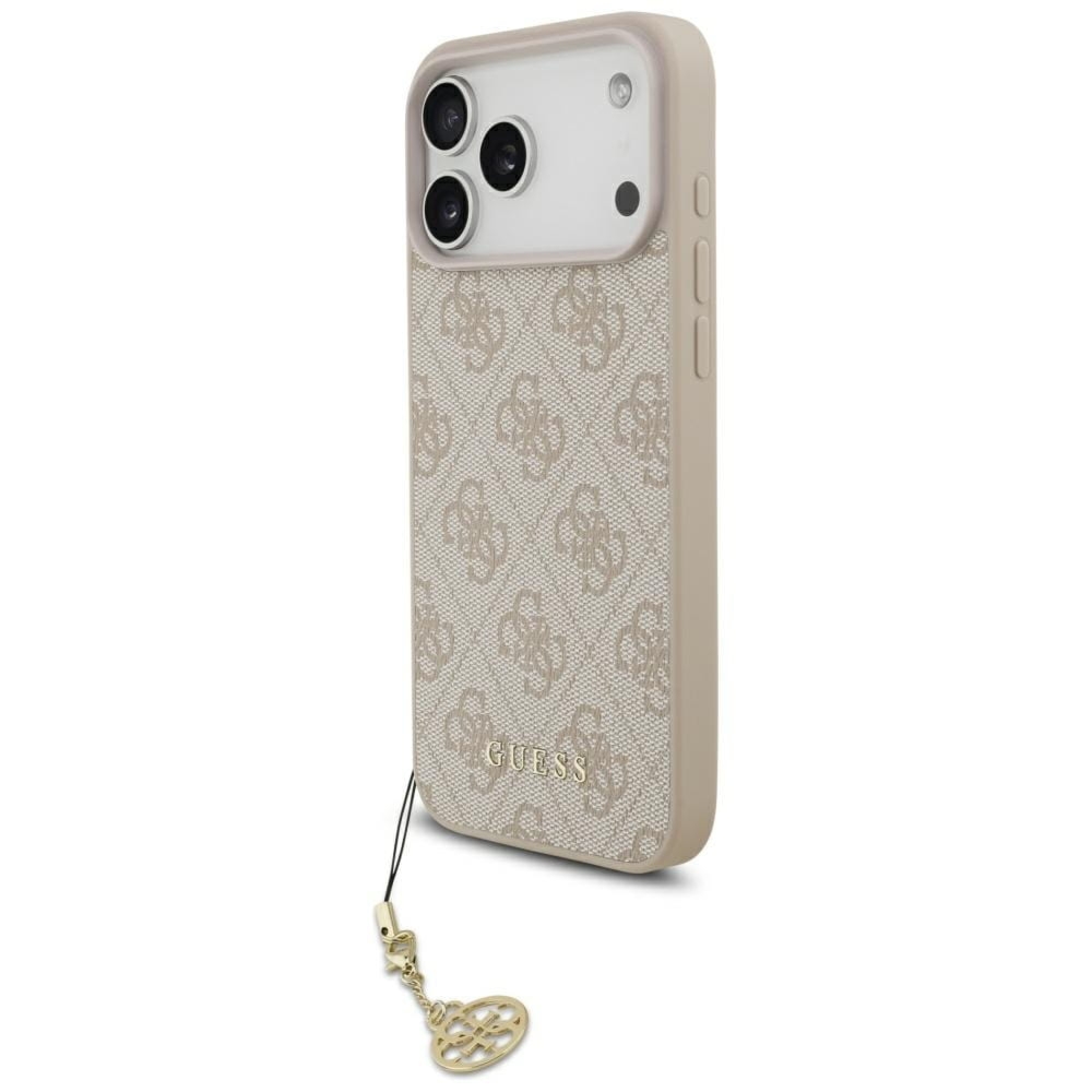 Etui Guess 4G Charms Collection do iPhone 17 Pro Max, różowe