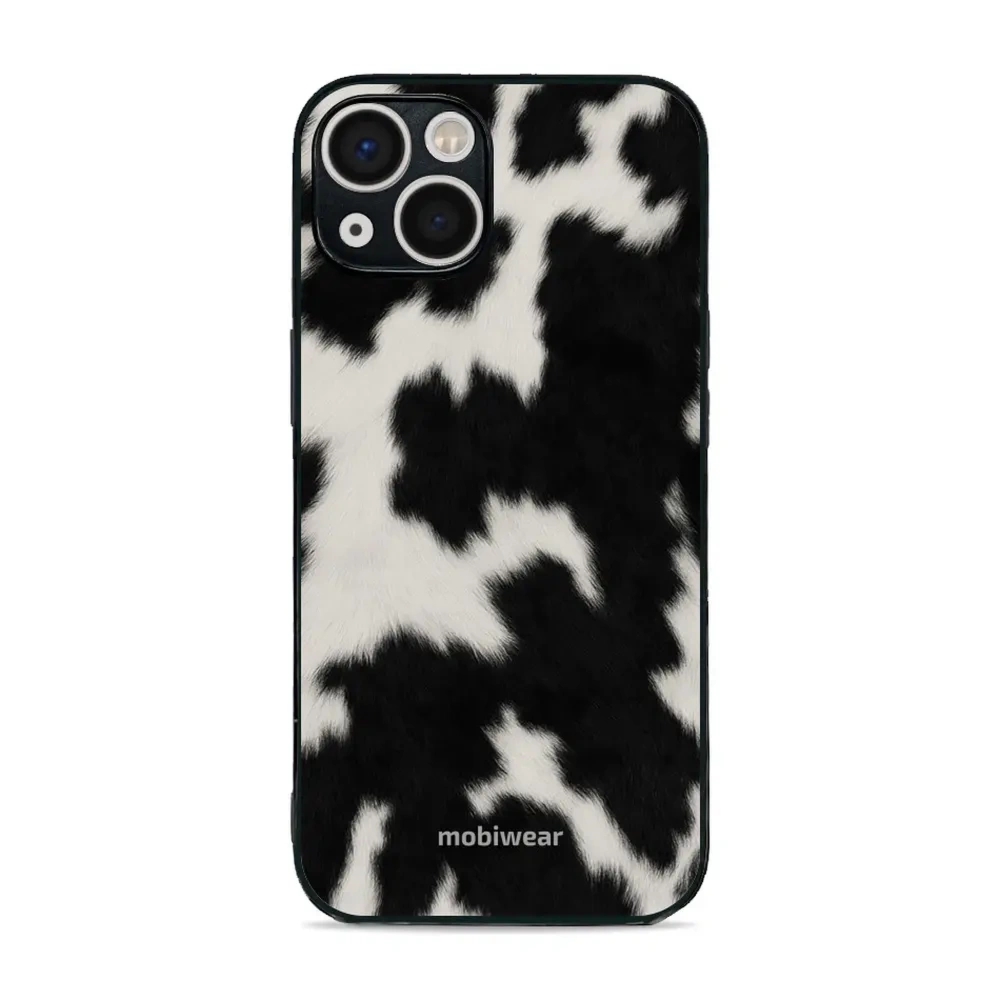 Etui ochronne do iPhone 13, Mobiwear Glossy Case, krowie futerko