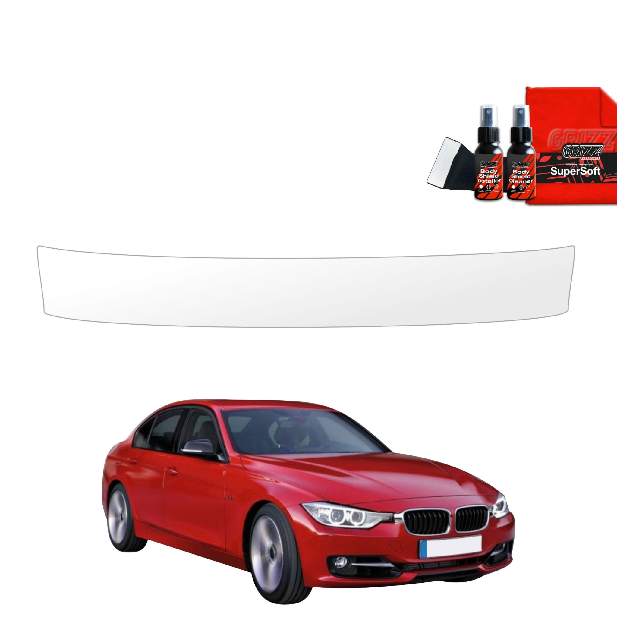 Folia ochronna na próg bagażnika Grizz Protector do BMW 3 F30 Sedan Pre-LCI (2011-2015)