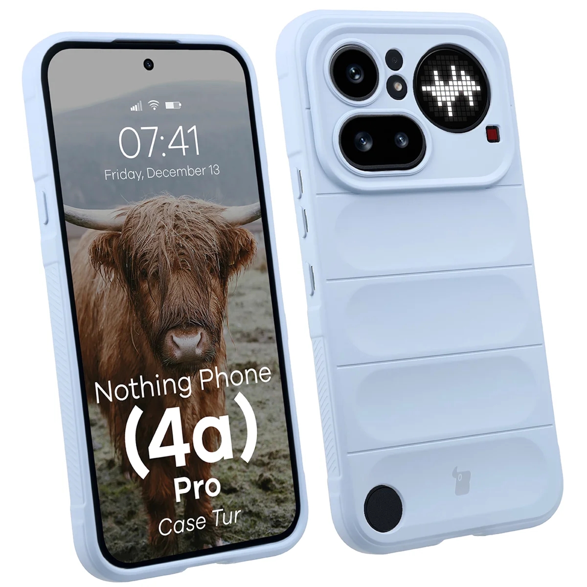 Pancerne etui Bizon Case Tur do Nothing Phone (4a) Pro, jasnoniebieskie