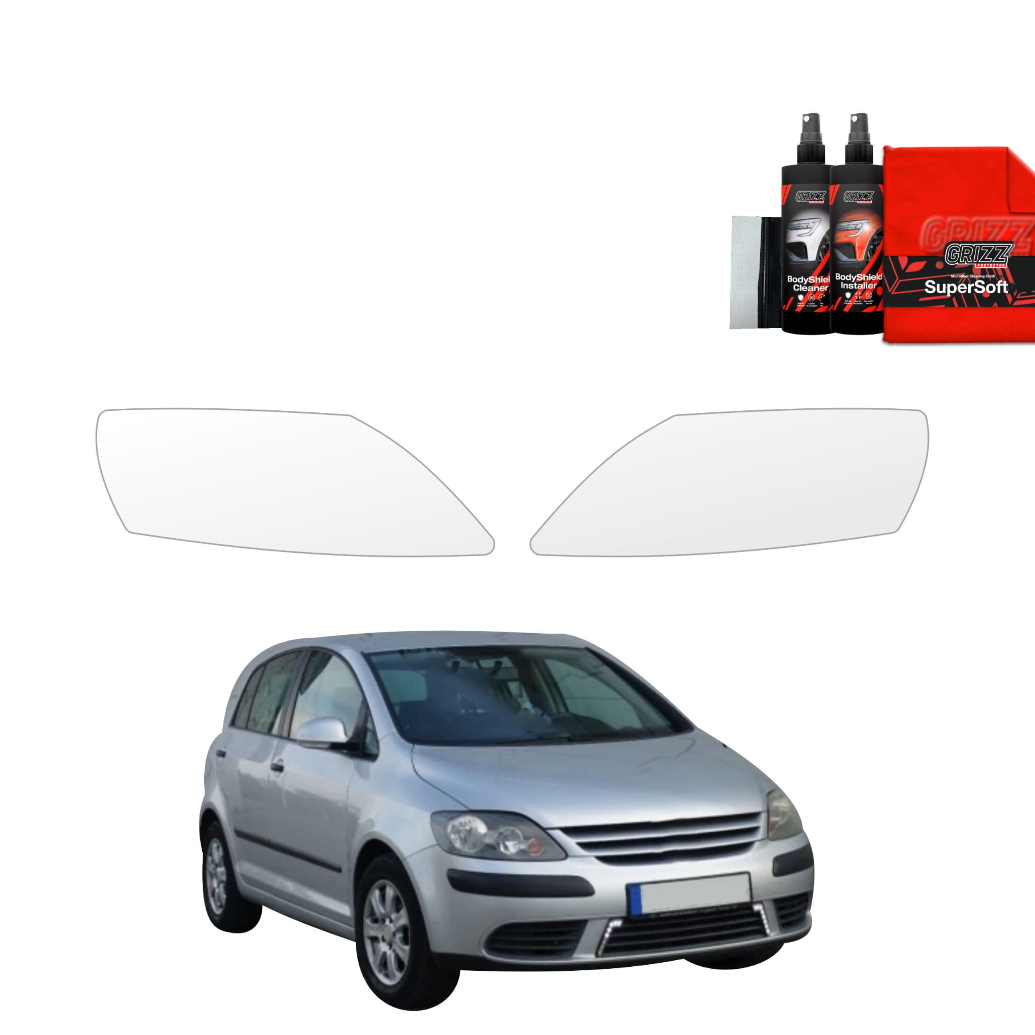 2w1 Folia ochronna na lampy Grizz Protector do Volkswagen Golf Plus Hatchback 5D (2004-2008)