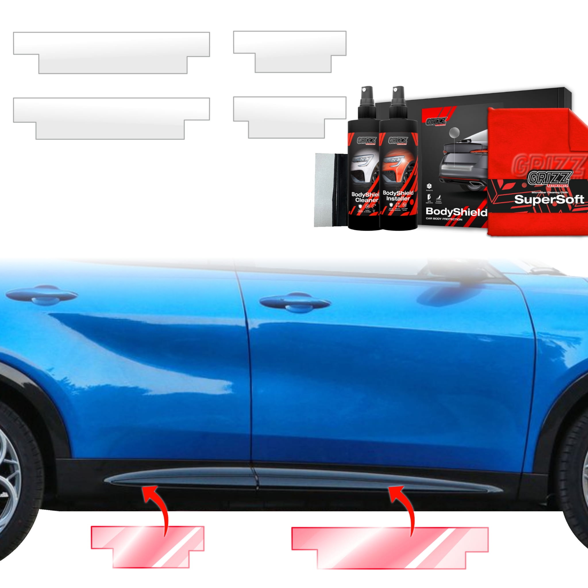 4w1 Folia ochronna Grizz Protector na progi do Alfa Romeo Tonale (2022-2026)