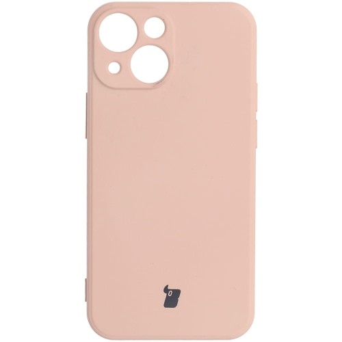 Image of Etui Bizon Case Silicone do iPhone 13 Mini, jasnoróżowe