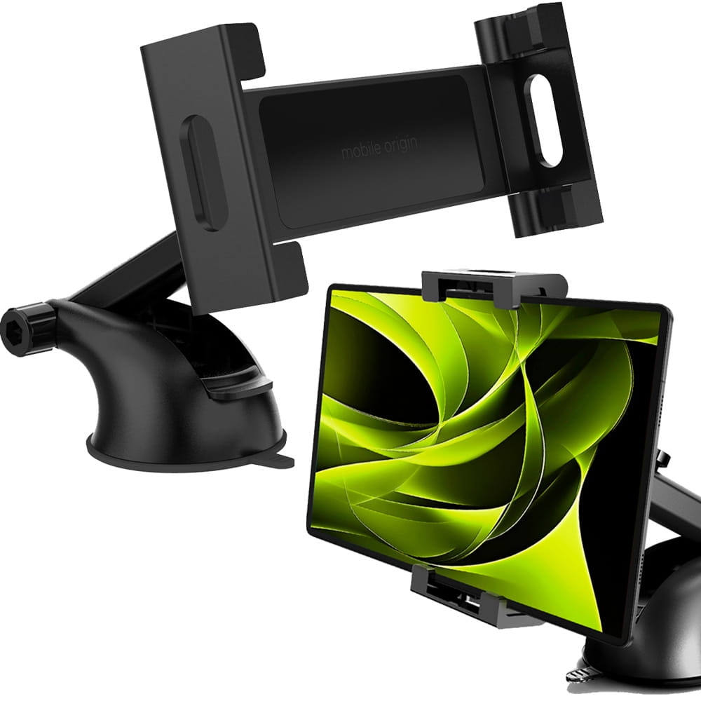 Image of Uchwyt samochodowy na telefon na deskę rozdzielczą / szybę, Mobile Origin MO6, czarny