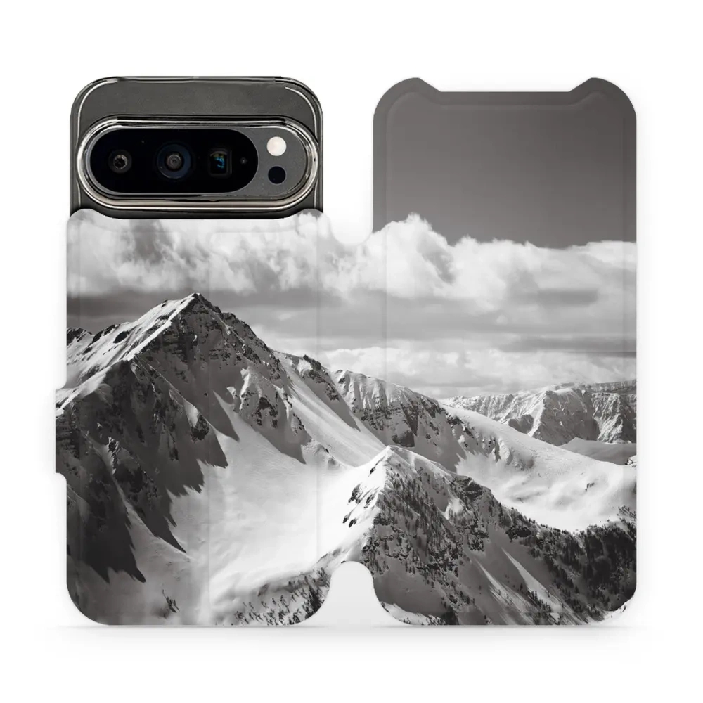 Etui z klapką do Google Pixel 9 Pro, Mobiwear Book, górski szczyt