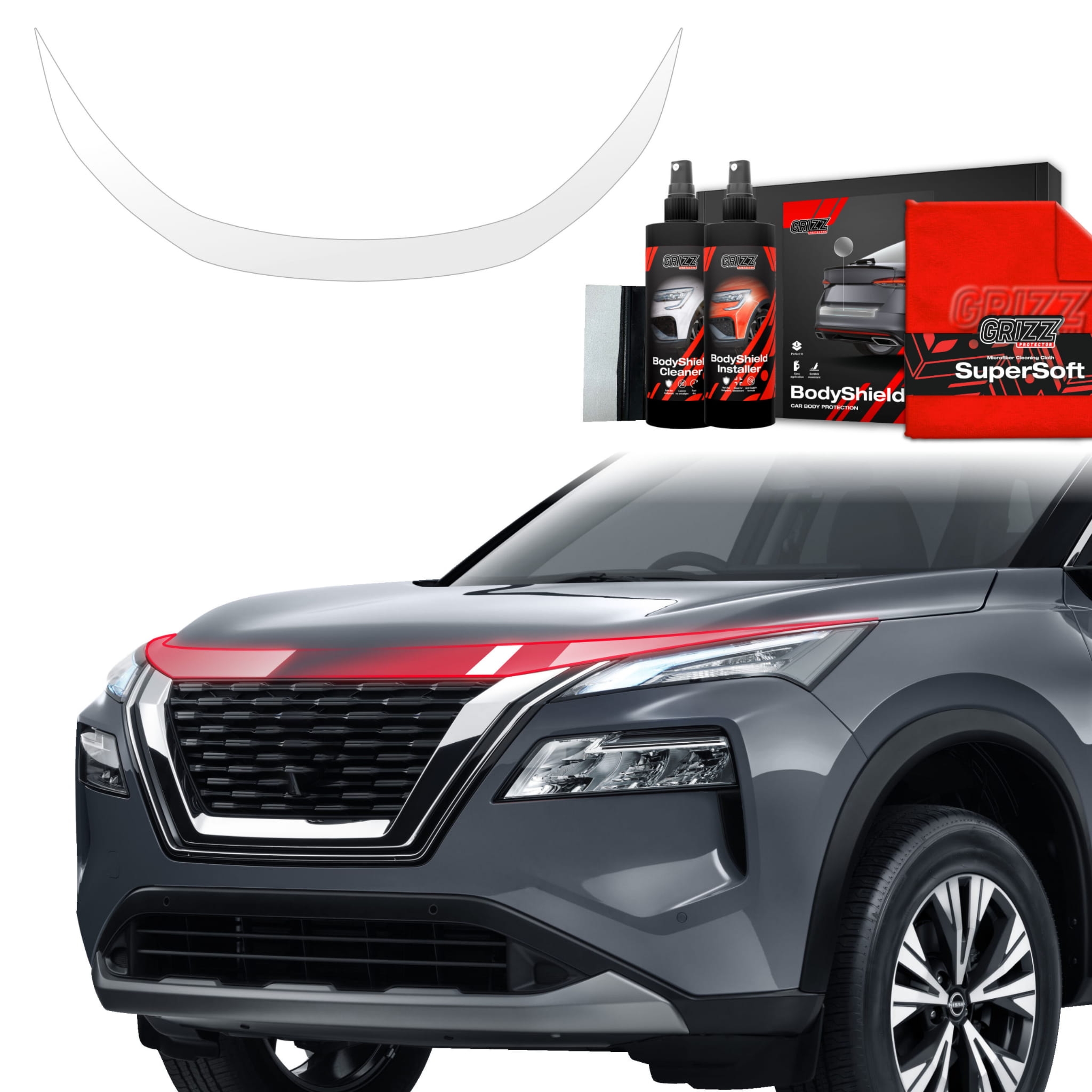 Folia ochronna Grizz Protector na maskę do Nissan X-Trail Facelift (2024-2026)