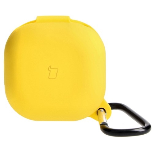 Image of Etui Bizon Case Headphone Silicone do Galaxy Buds Live / Pro / Buds2 / Buds2 Pro / Buds FE, żółte