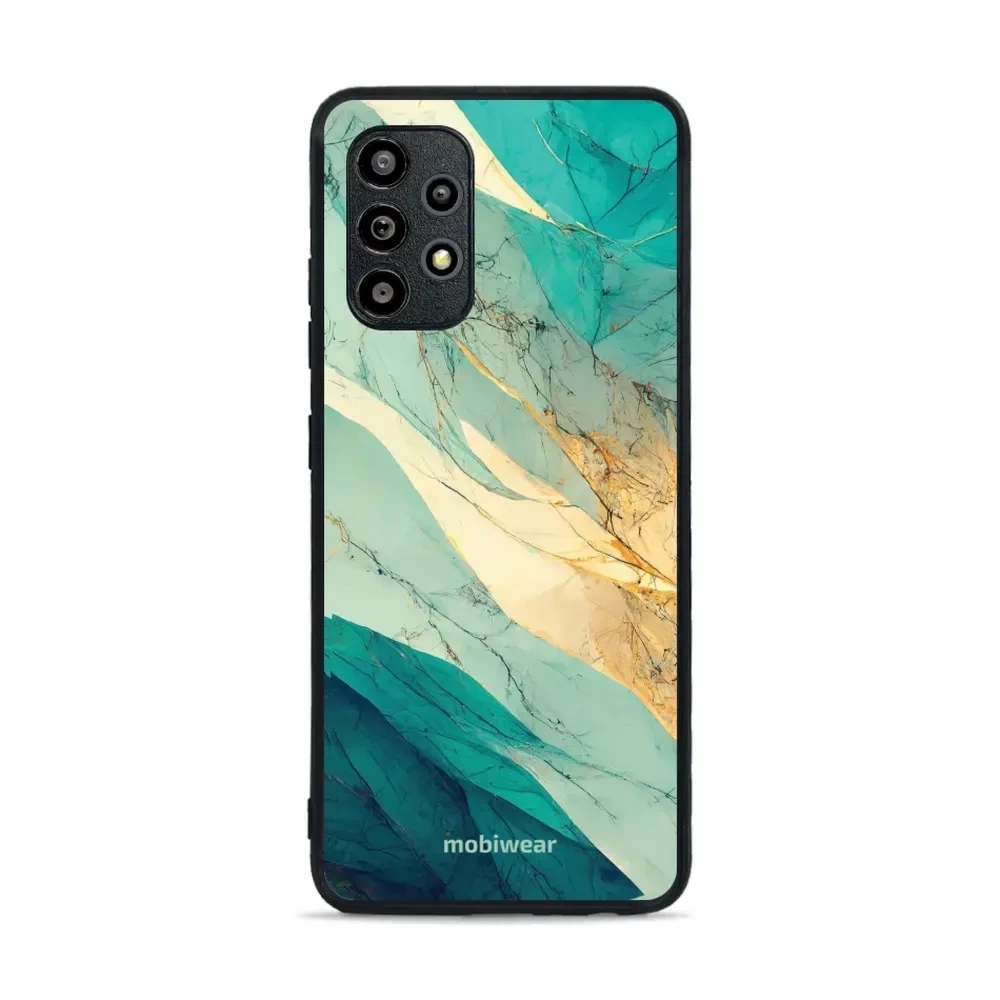 Etui ochronne do Galaxy A32 4G, Mobiwear Glossy Case, turkusowy marmur