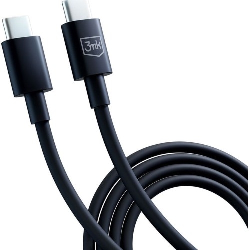 Image of Kabel 3mk Hyper Cable USB-C do USB-C, 100W, 5A, 1,2m, czarny