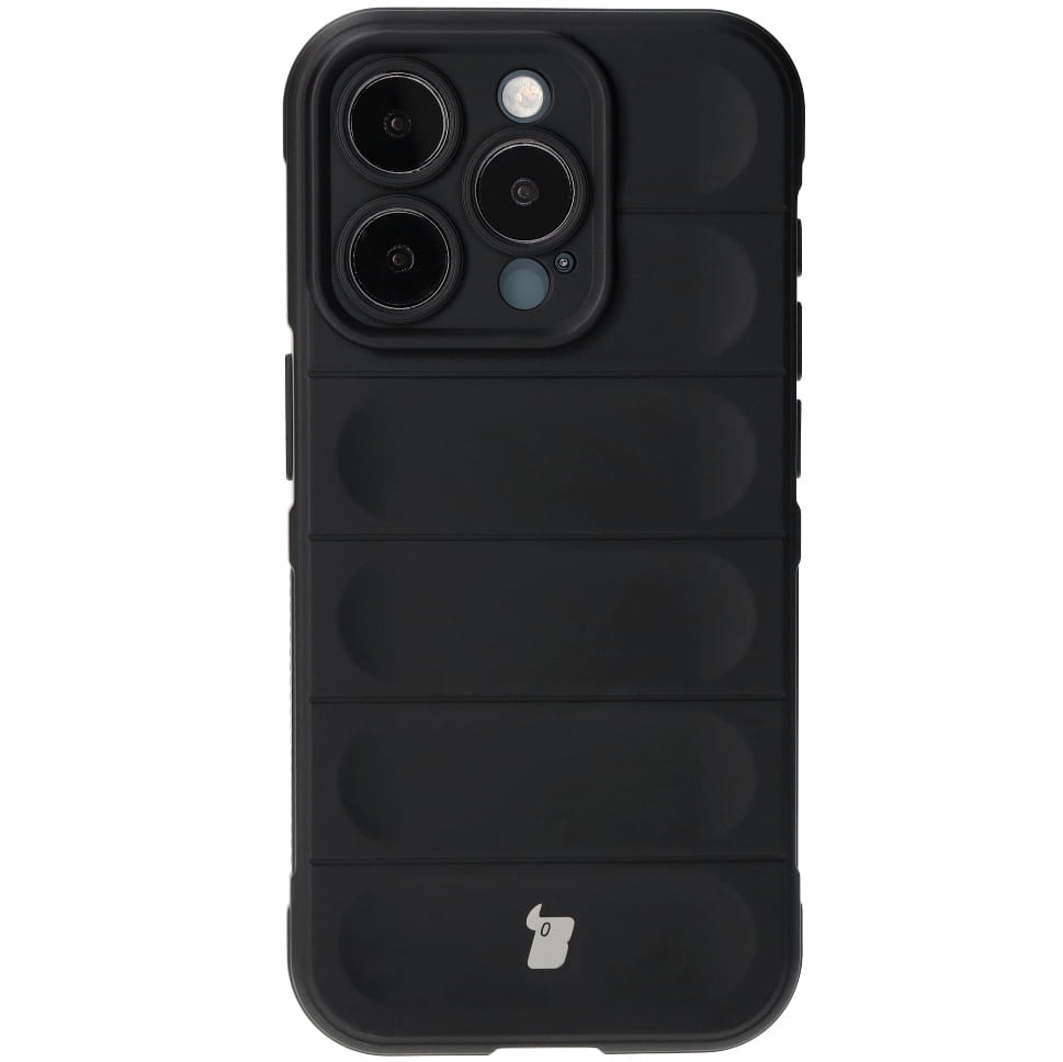 Image of Pancerne etui Bizon Case Tur do iPhone 15 Pro, czarne