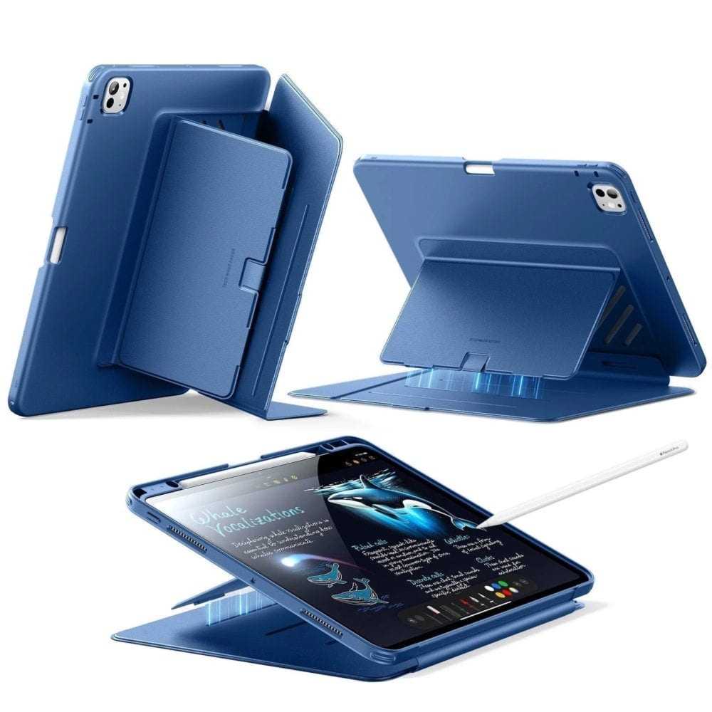 OUTLET: Etui z klapką ESR Flip Hybrid do iPad Pro 11 5/6 gen. 2024 / 2025, granatowe