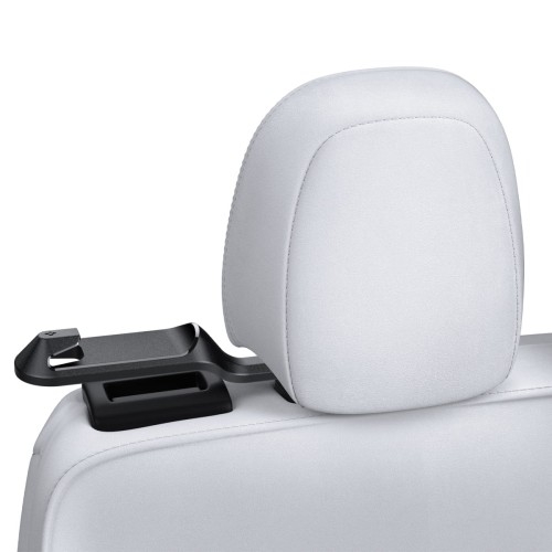 Image of Uchwyt na pas bezpieczeństwa tylnego siedzenia, Spigen Backseat Seatbelt Holder do Tesla Model Y, czarny