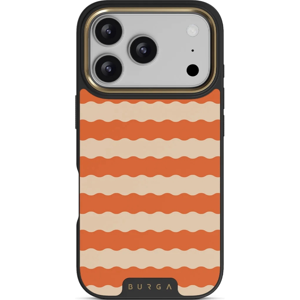 Etui Burga Elite Dark MagSafe do iPhone 17 Pro, Papaya Gold