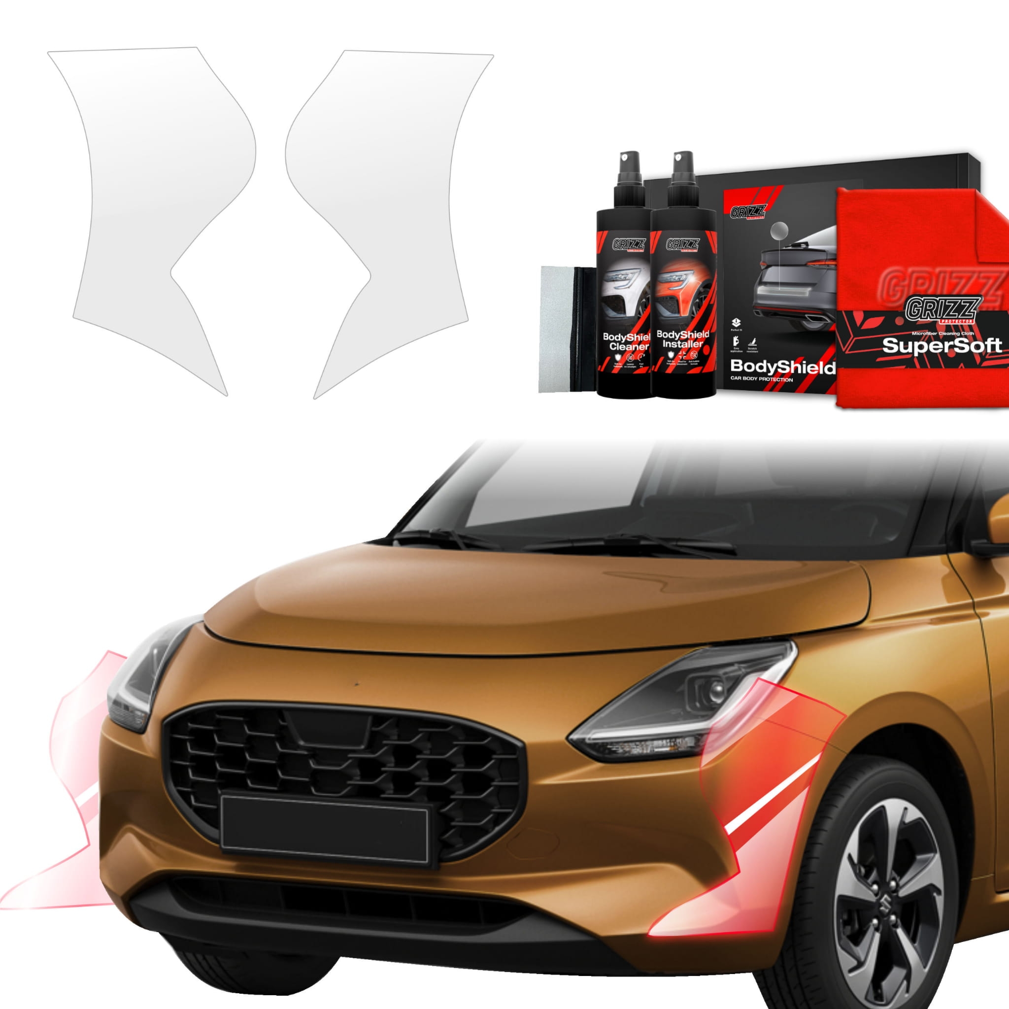 2w1 Folia ochronna Grizz Protector na zderzak do Suzuki Swift (2024-2026)