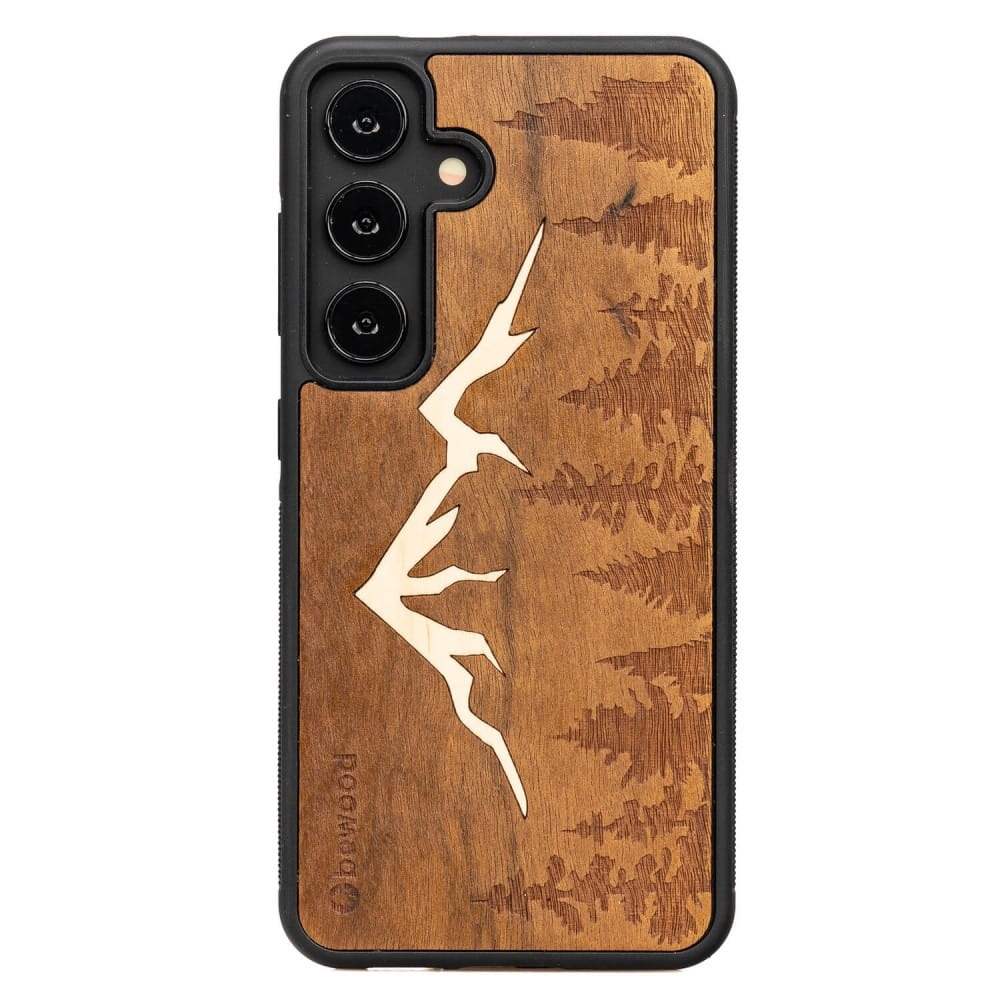 Image of Drewniane etui do Galaxy S25, Bewood Góry Imbuia
