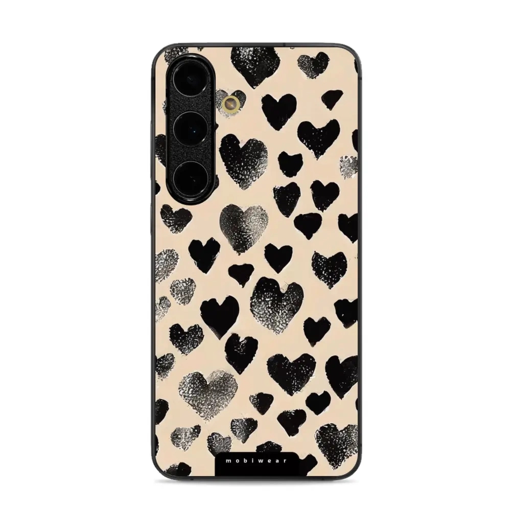 Etui ochronne do Galaxy S24 FE, Mobiwear Glossy Case, beżowa miłość