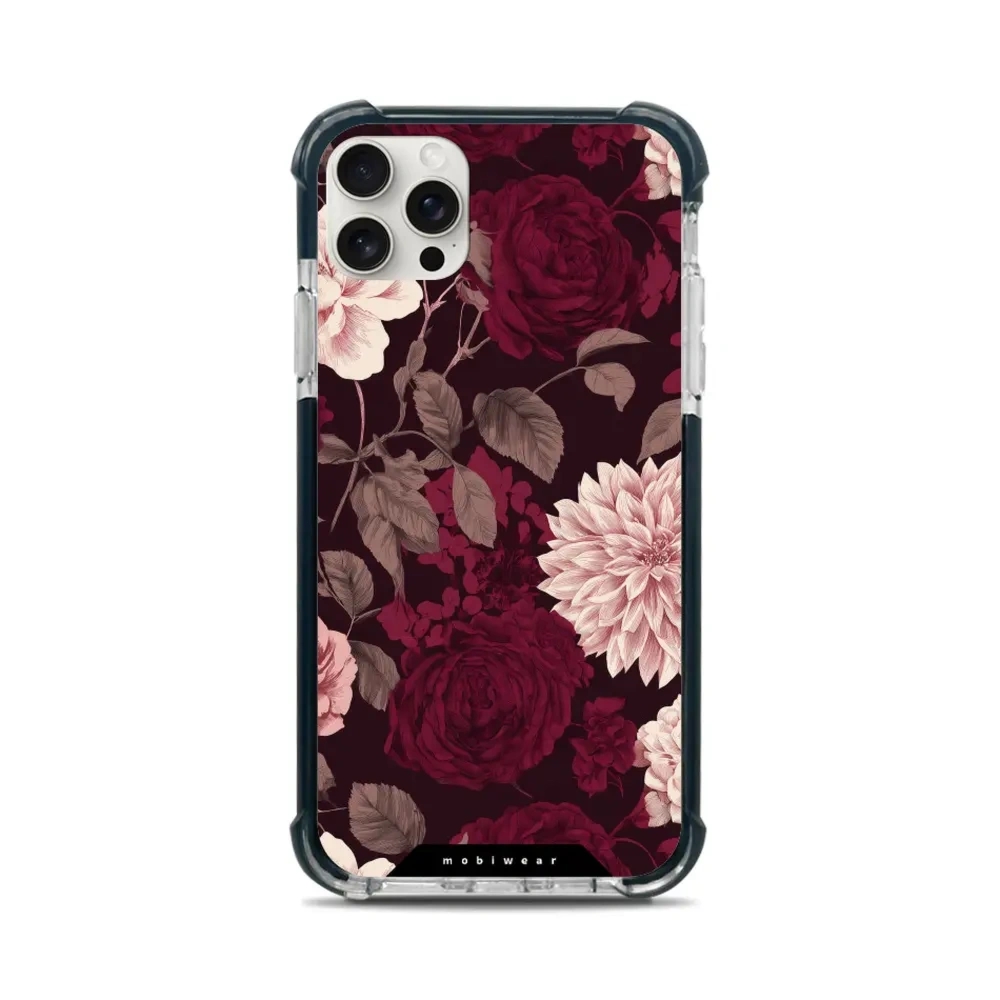 Etui ochronne do iPhone 11 Pro Max do MagSafe, Mobiwear Elite Bumper, wino i dalie