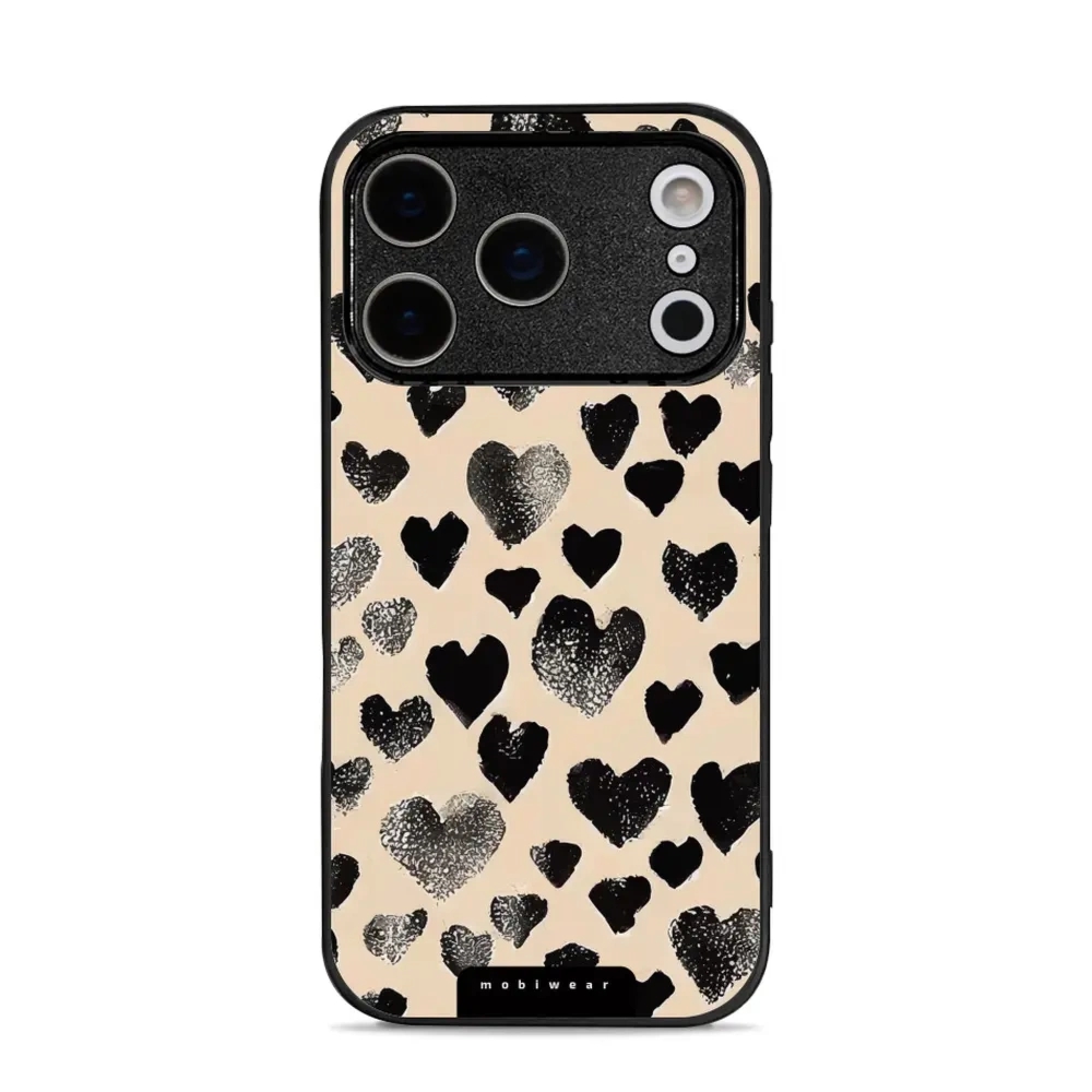 Etui ochronne do iPhone 17 Pro, Mobiwear Glossy Case, beżowa miłość