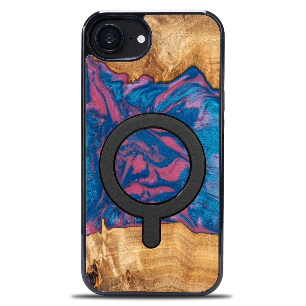 OUTLET: Drewniane etui do iPhone 17e / 16e, Bewood Unique Neons Vegas do MagSafe