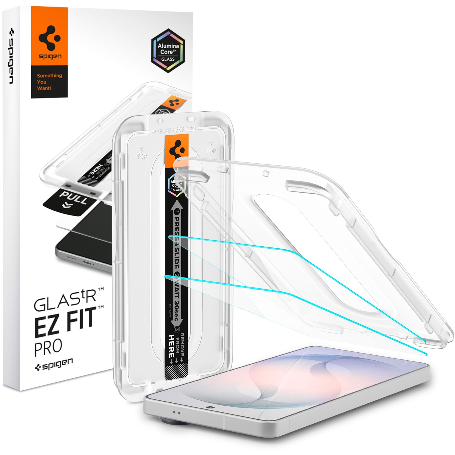 Szkło antyrefleksyjne do etui + Aplikator Spigen Glas.tR EZ Fit Pro AR 2-Pack (AC) do Galaxy S26