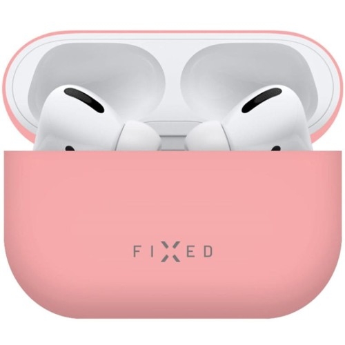 Image of Etui Fixed Silky do Apple AirPods Pro 2, różowy