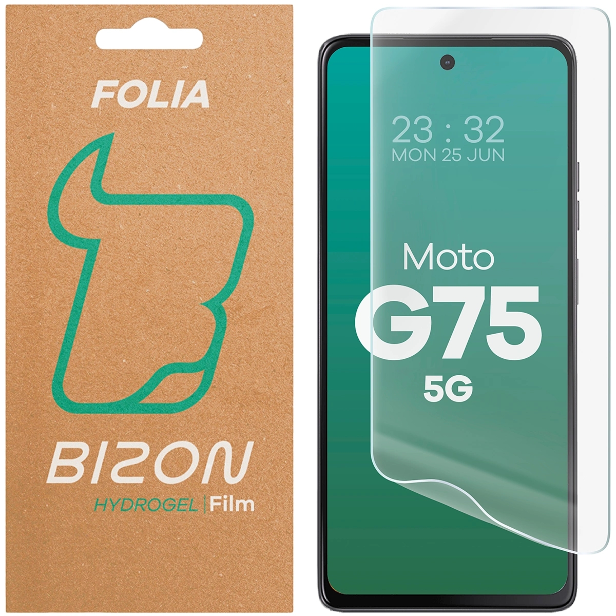 Folia hydrożelowa na ekran Bizon Film Hydrogel Front do Motorola Moto G75 5G, 1 sztuka