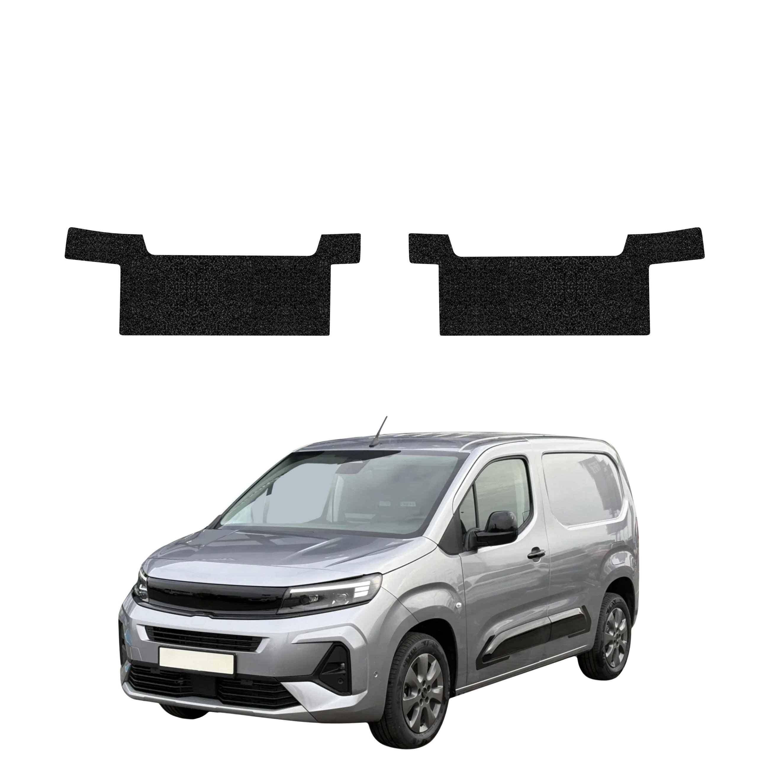 2w1 Czarna powłoka techniczna Grizz Protector na przednie progi Opel Combo Cargo (2018-2026)