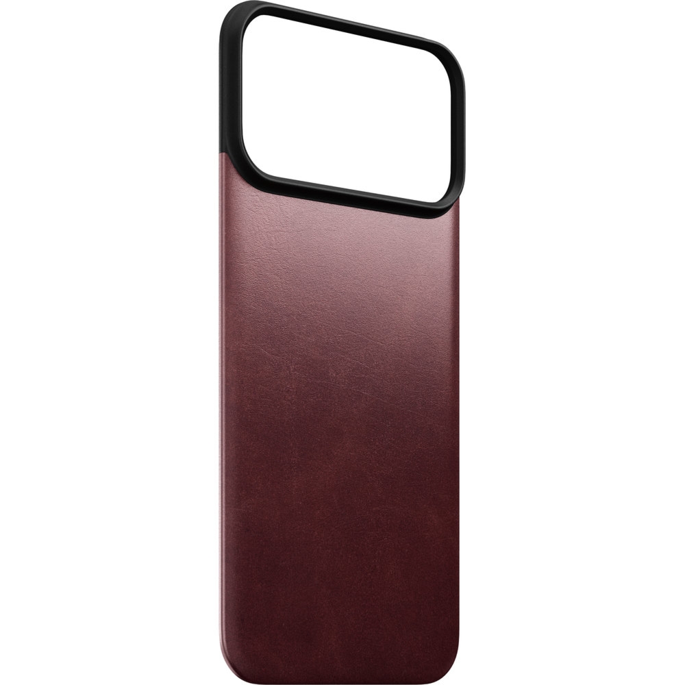 Skórzane etui Nomad Magnetic Leather Back Horween Series do MagSafe do iPhone 18 Pro Max / 17 Pro Max, burgundowe