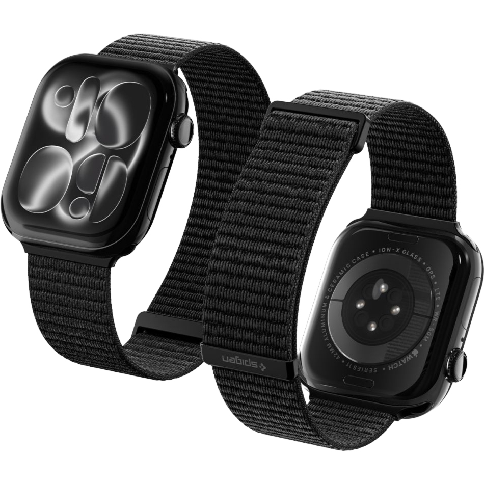 Pasek Spigen WBF01 do Apple Watch 49/46/45/44 mm, czarne