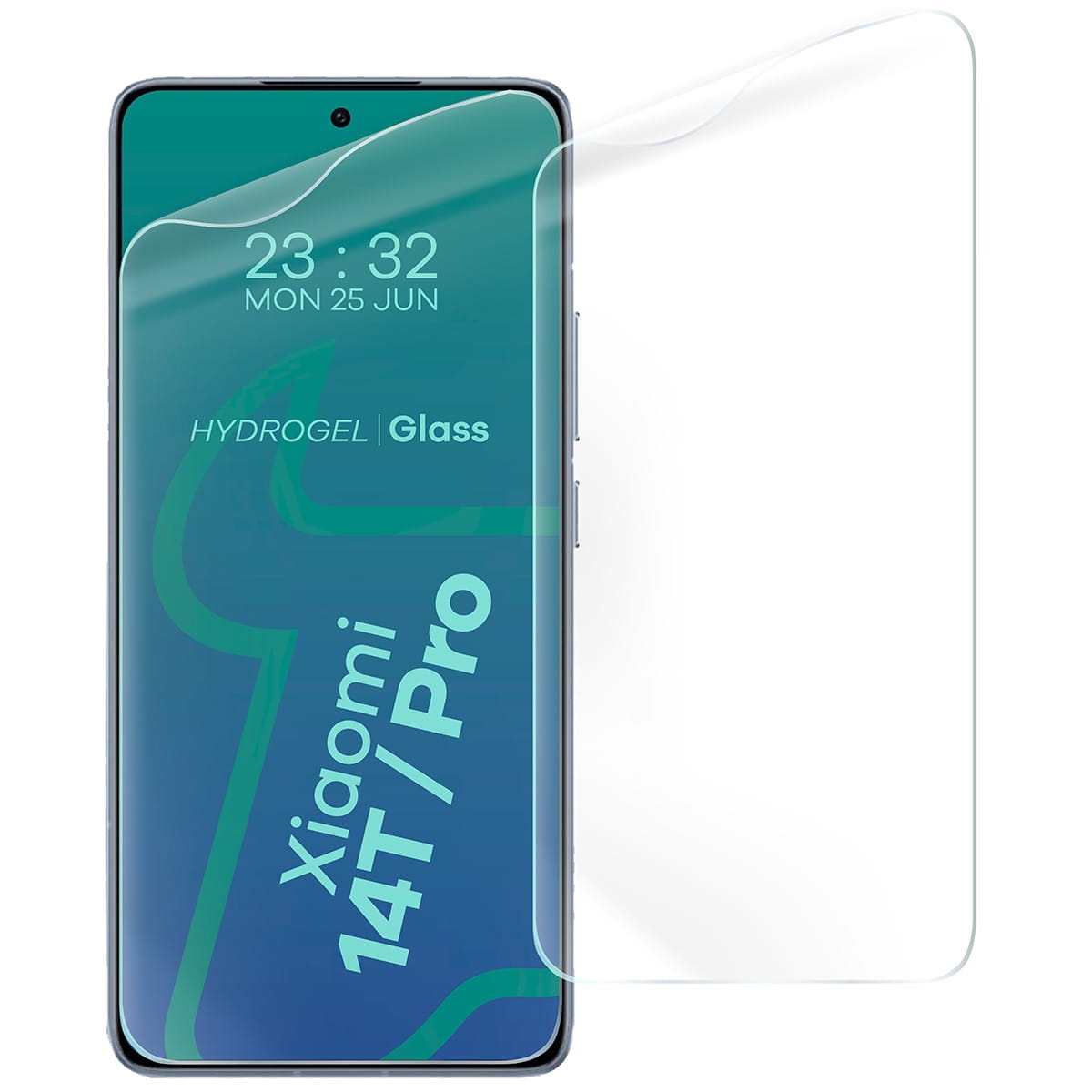Image of Folia hydrożelowa na ekran Bizon Glass Hydrogel Front do Xiaomi 14T/14T Pro, 2 sztuki