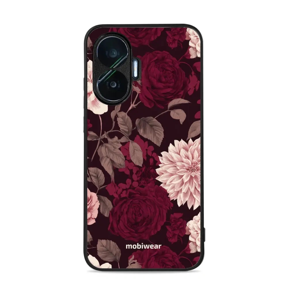 Etui ochronne do Xiaomi POCO F7, Mobiwear Glossy Case, wino i dalie