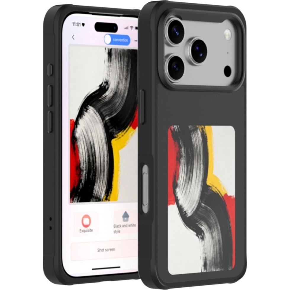 Etui z wyświetlaczem E-Ink 4smarts Cover do iPhone 17, czarne