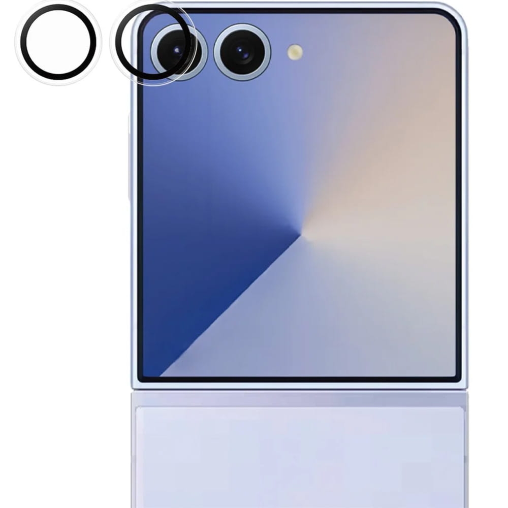 Szkło hartowane na aparat z aplikatorem PanzerGlass Hoops do Galaxy Z Flip7, przezroczyste