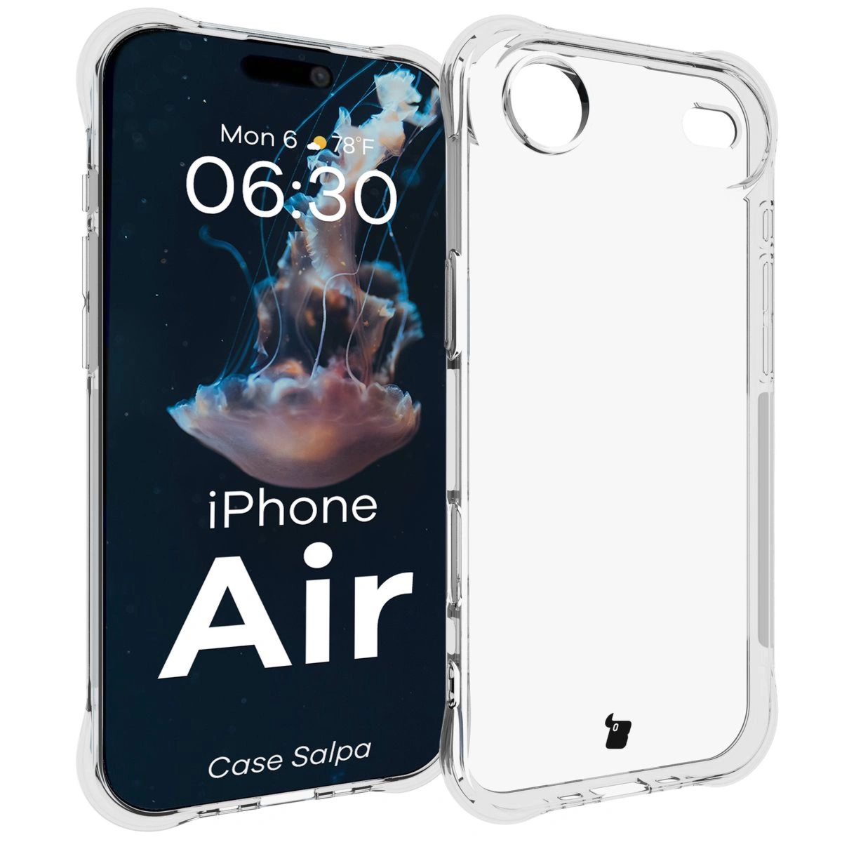 Elastyczne etui Bizon Case Salpa do iPhone Air, przezroczyste