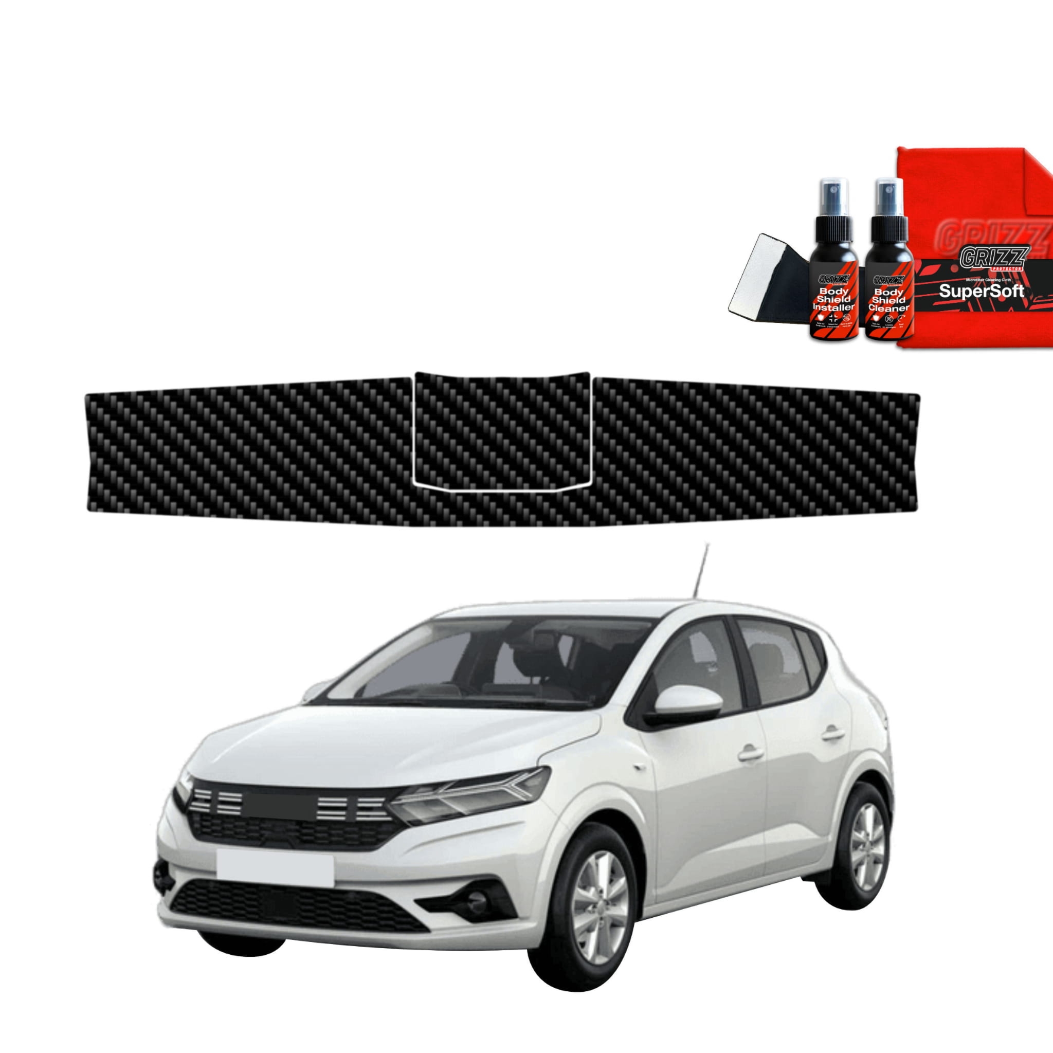 Folia karbonowa Grizz Protector na próg bagażnika do Dacia Sandero (2020-2026)